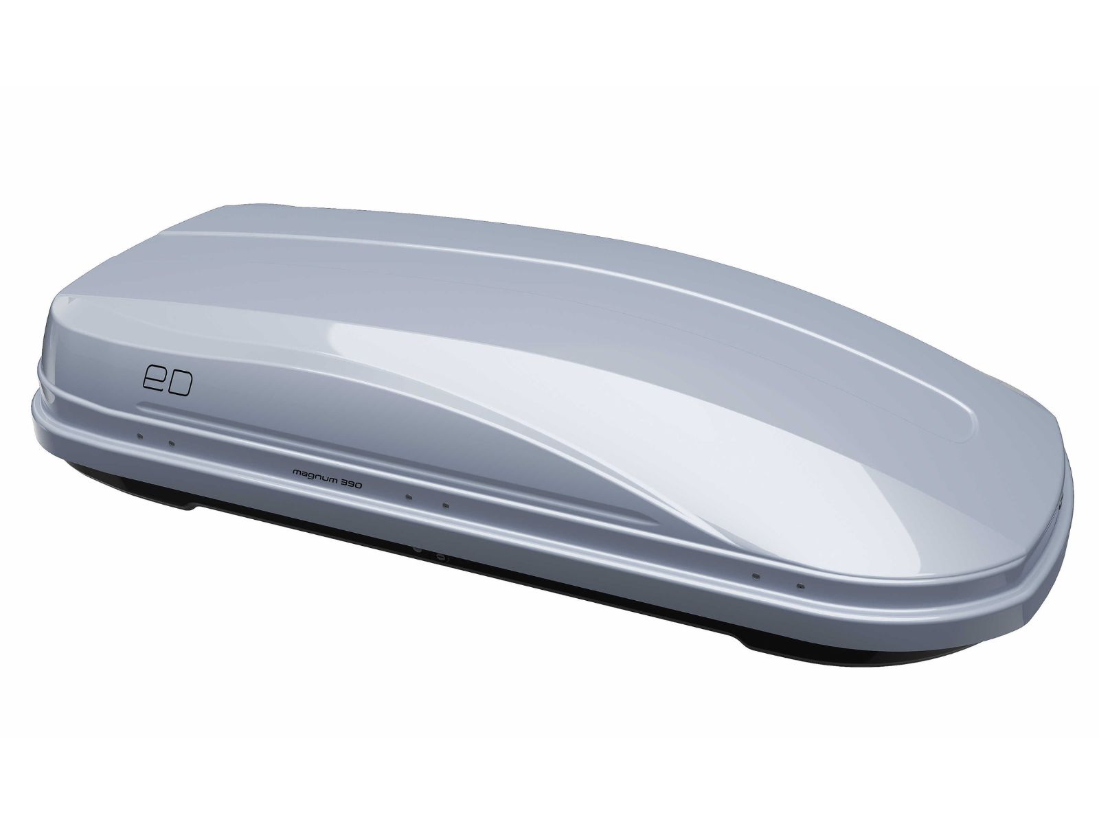 Автобокс Piligrim Магнум 390 Серый Глянец с двусторонним открытием