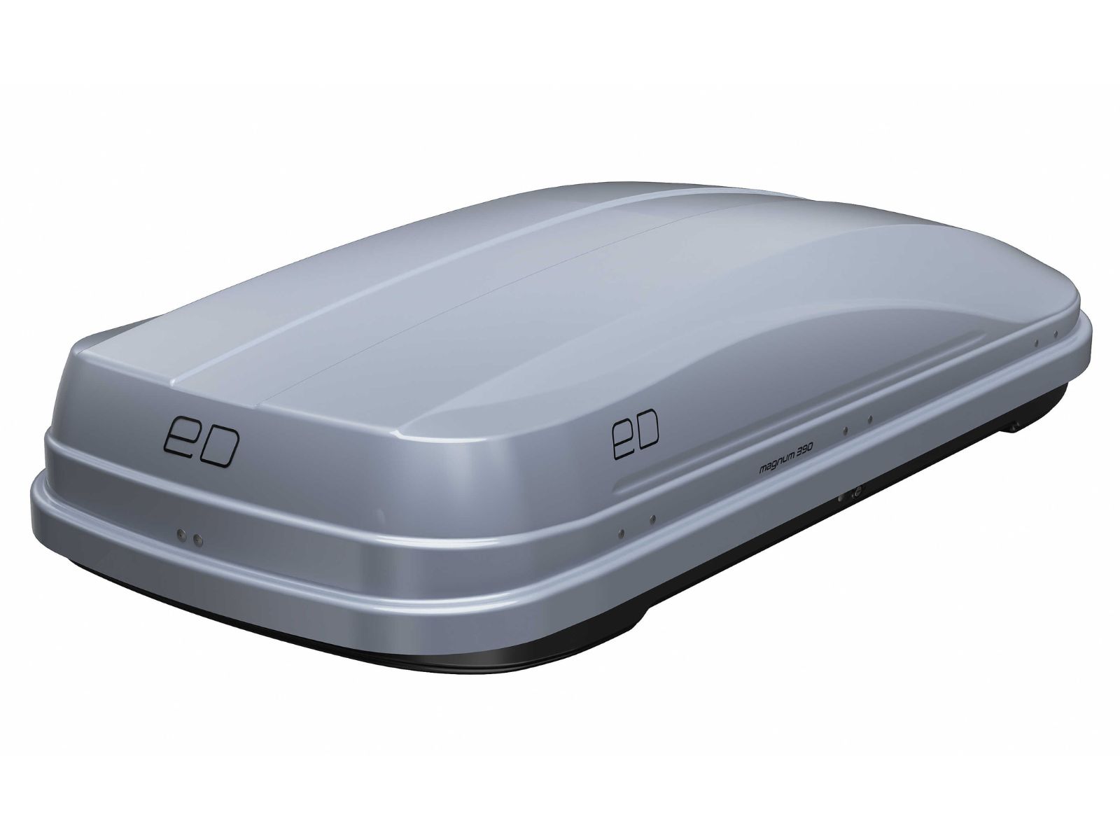 Автобокс Piligrim Магнум 390 Серый Глянец с двусторонним открытием