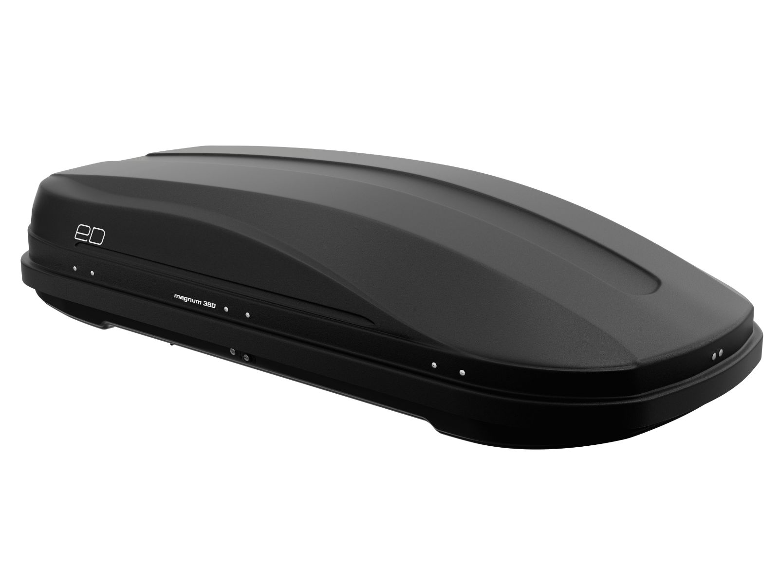 Автобокс Piligrim Магнум 390 Чёрный Матовый с двусторонним открытием