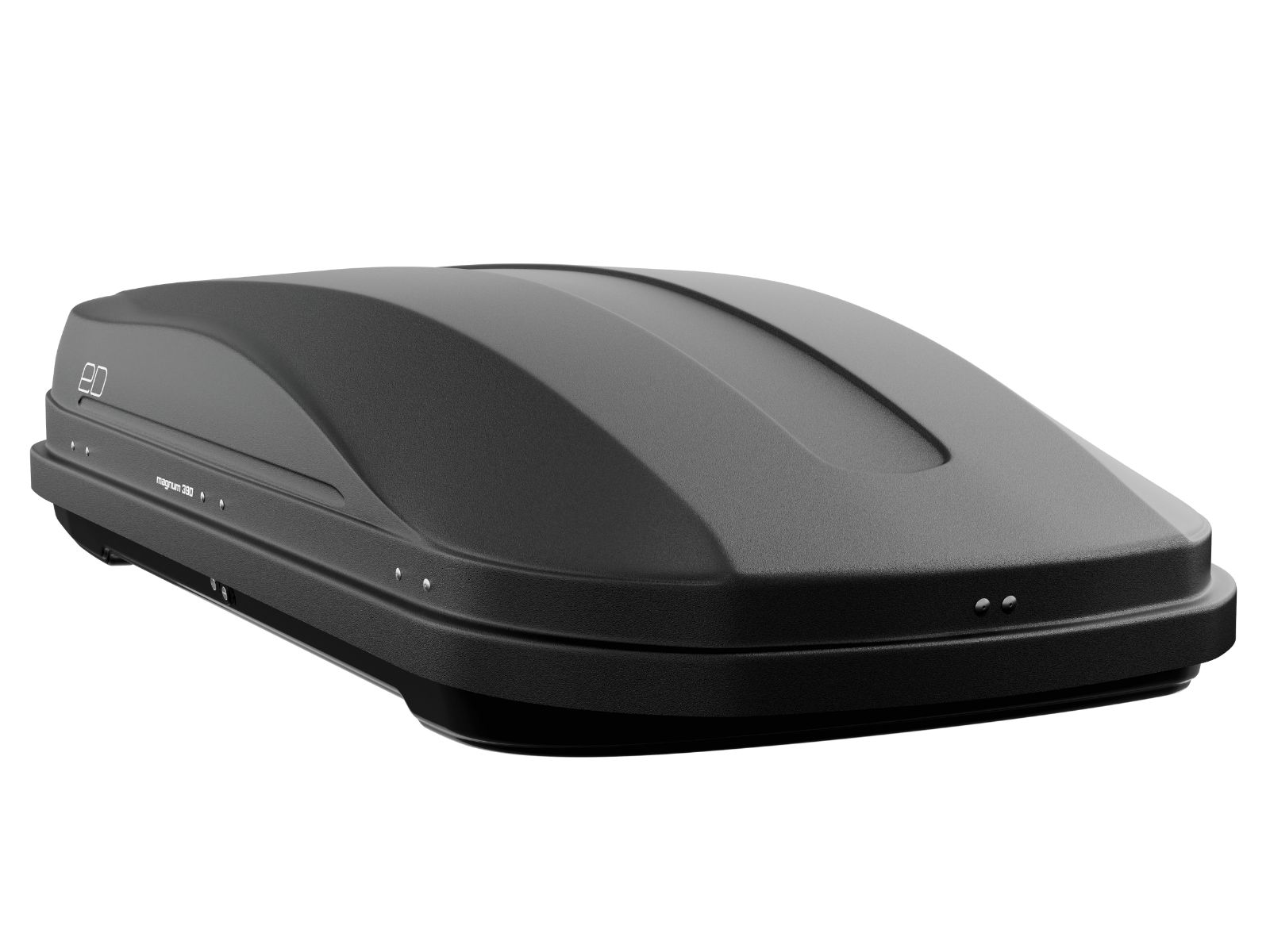 Автобокс Piligrim Магнум 390 Чёрный Матовый с двусторонним открытием