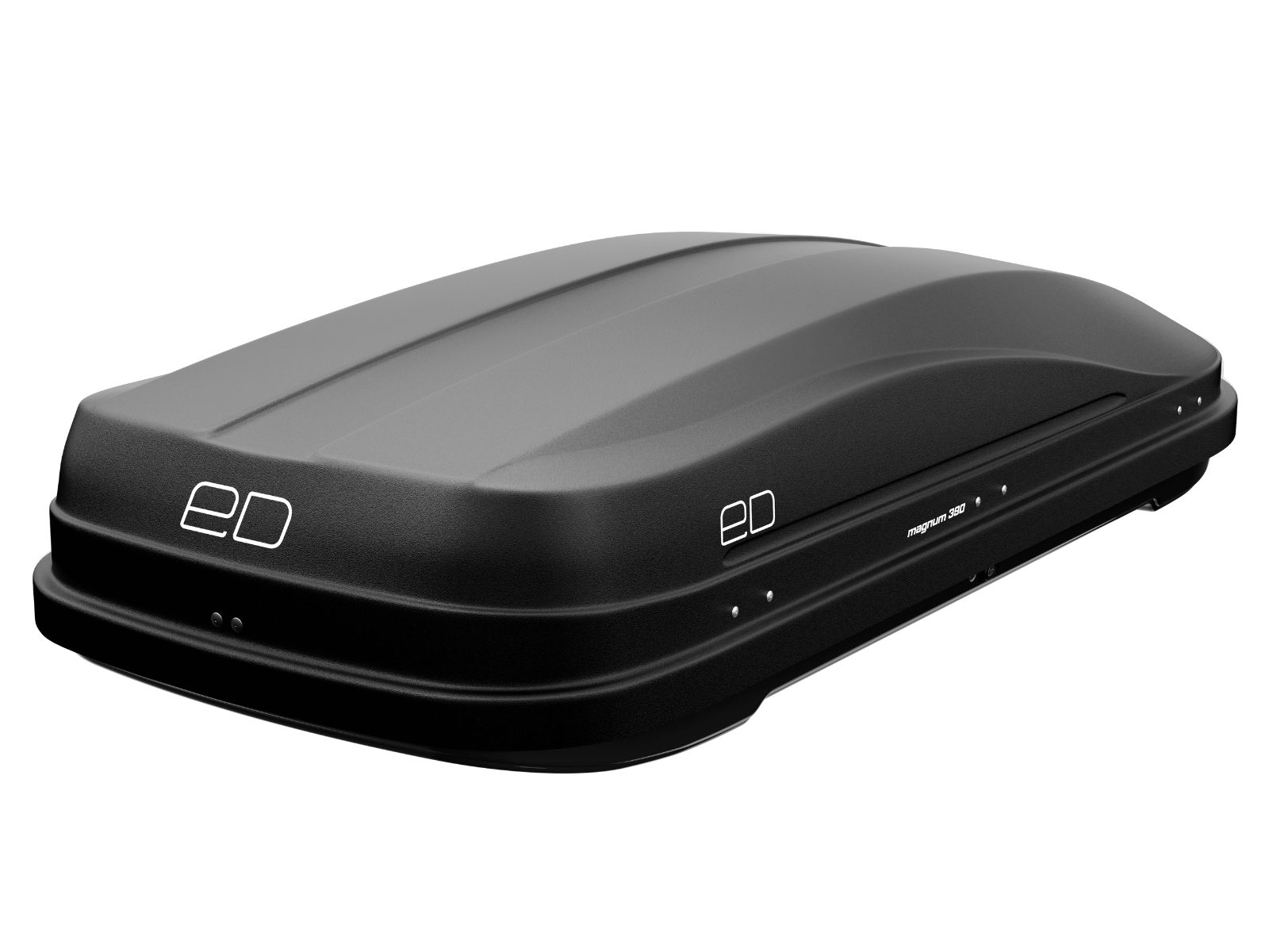 Автобокс Piligrim Магнум 390 Чёрный Матовый с двусторонним открытием