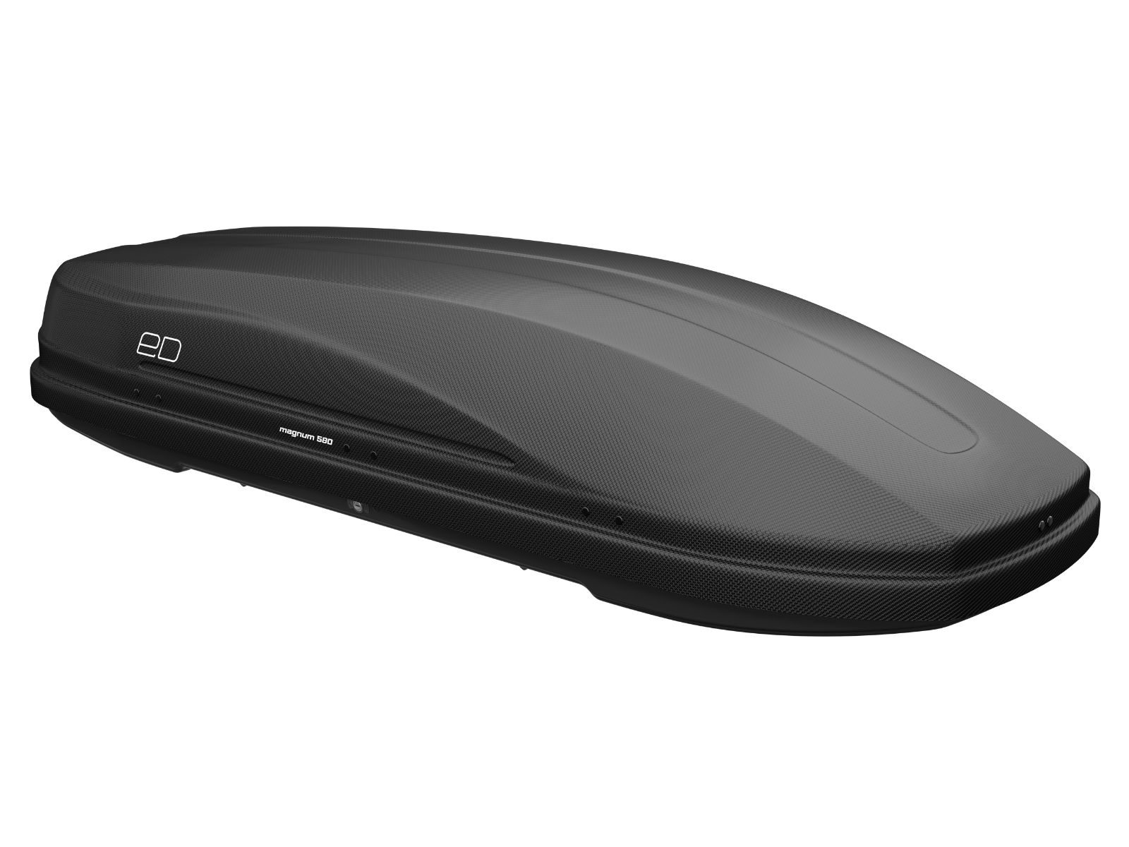 Автобокс Piligrim Магнум 580 Чёрный Карбон с двусторонним открытием