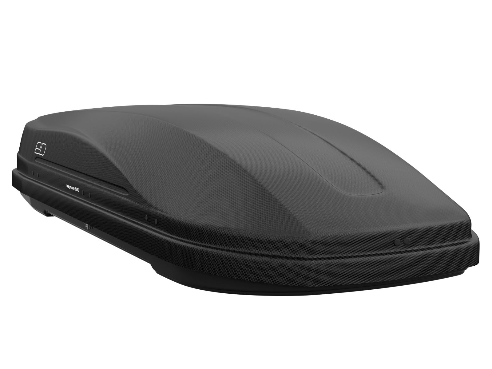 Автобокс Piligrim Магнум 580 Чёрный Карбон с двусторонним открытием