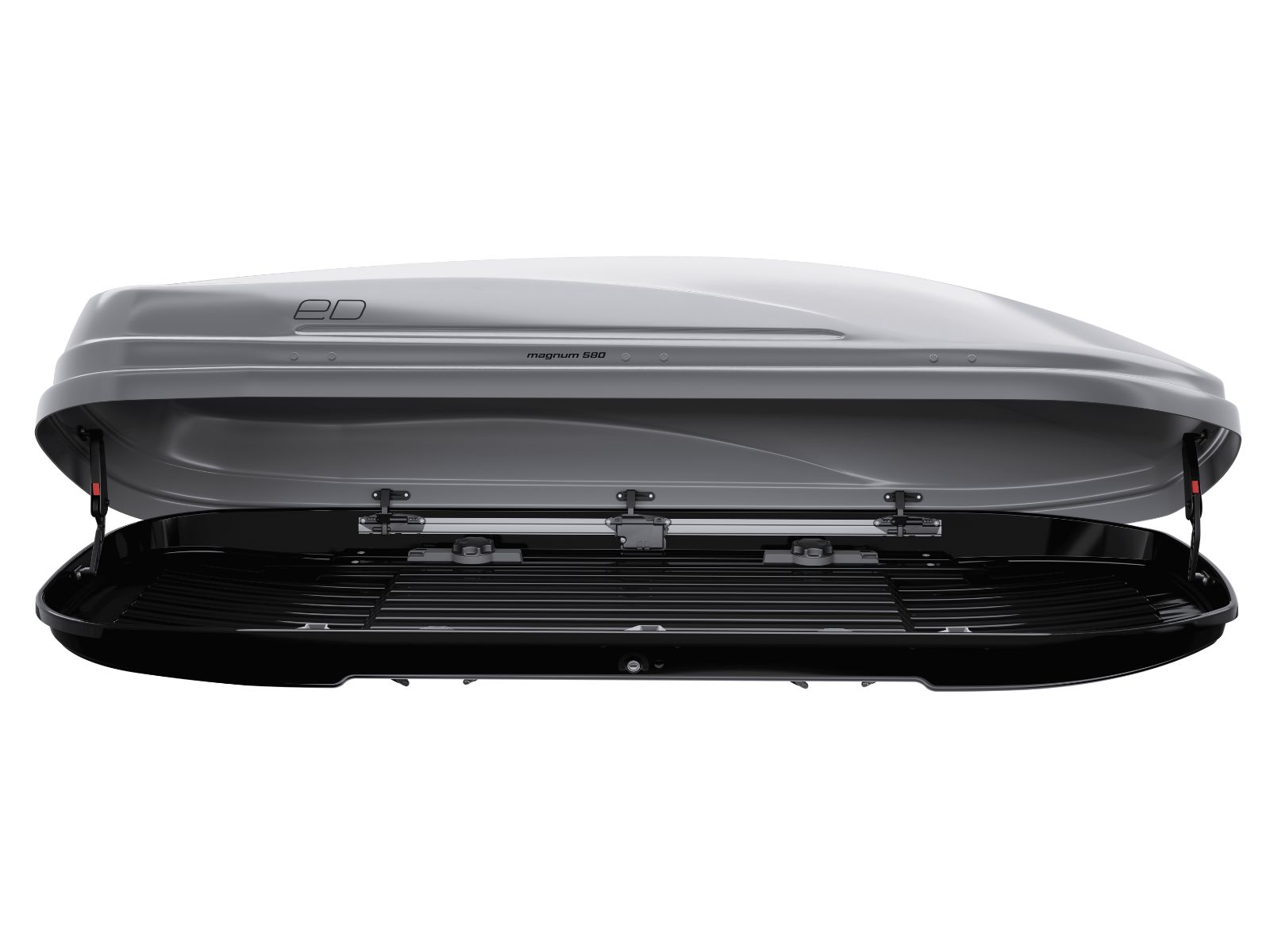 Автобокс Piligrim Магнум 580 Серый Глянец с двусторонним открытием