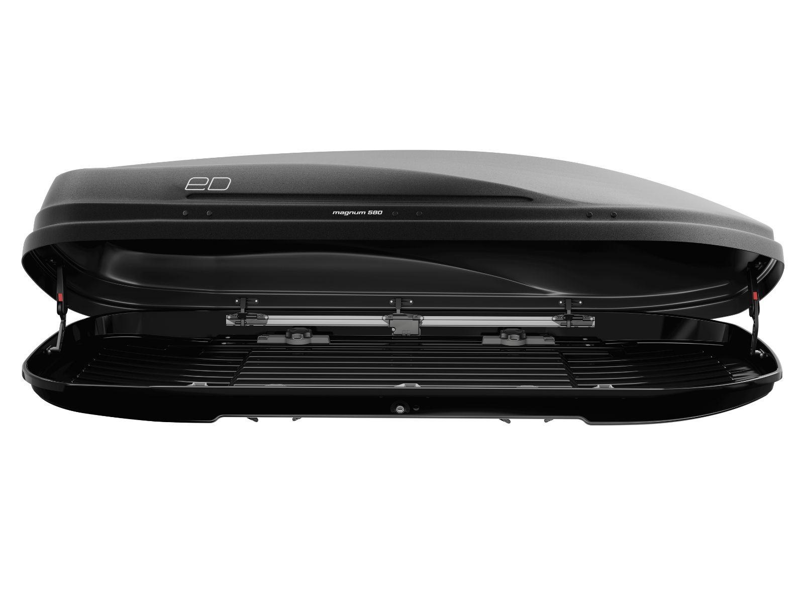 Автобокс Piligrim Магнум 580 Чёрный Матовый с двусторонним открытием