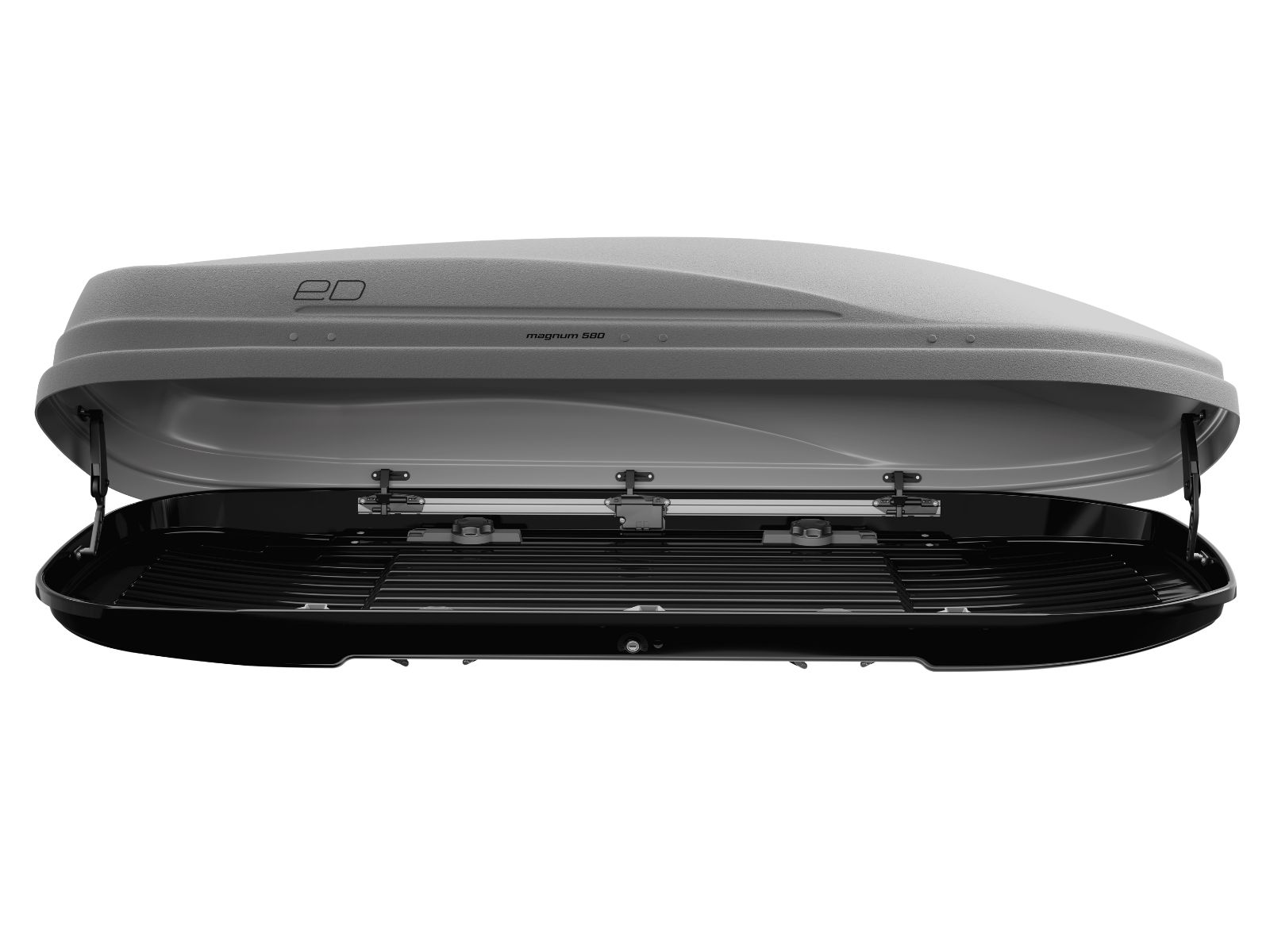 Автобокс Piligrim Магнум 580 Серый Матовый с двусторонним открытием