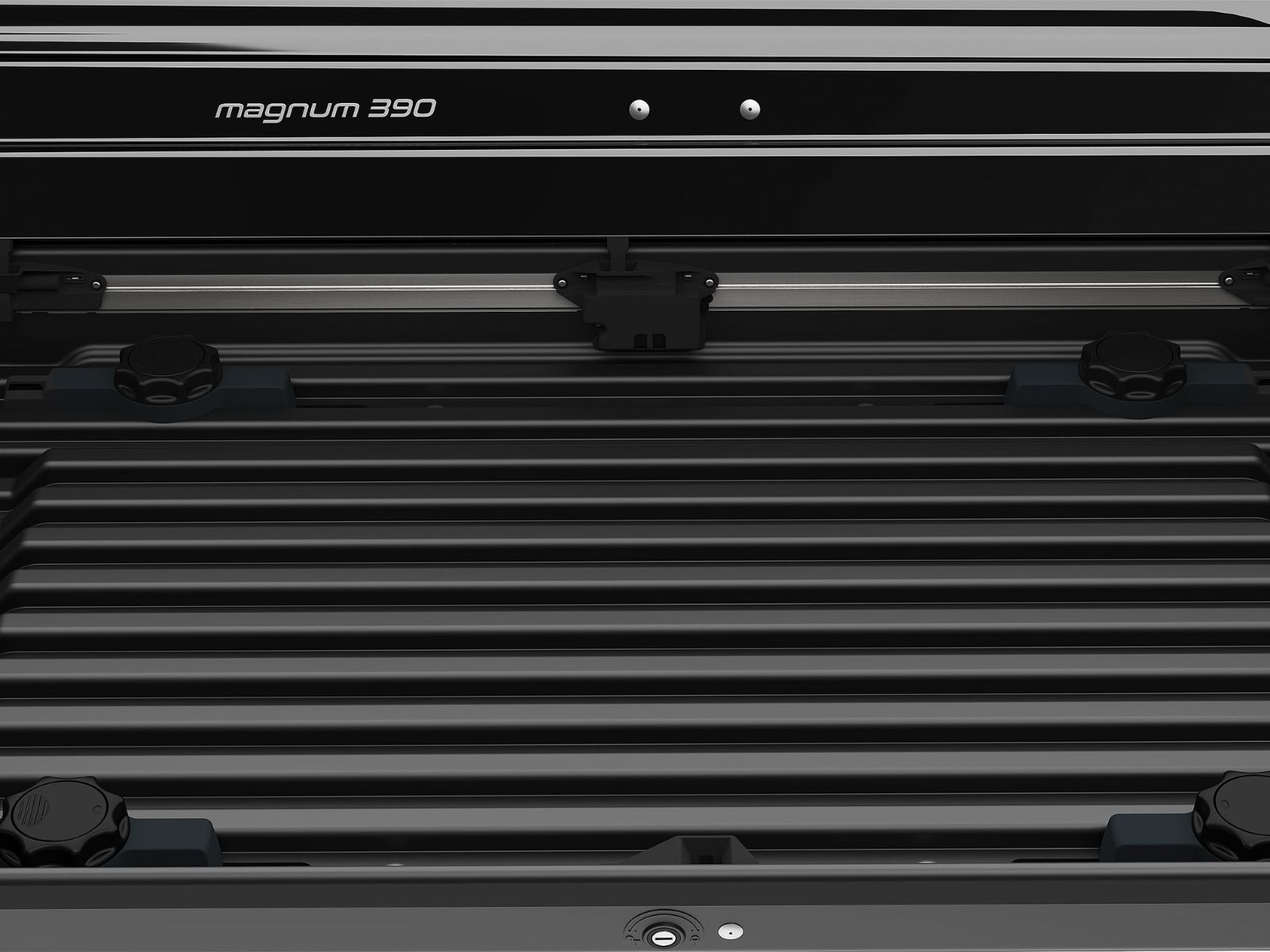 Автобокс Piligrim Магнум 580 Серый Матовый с двусторонним открытием