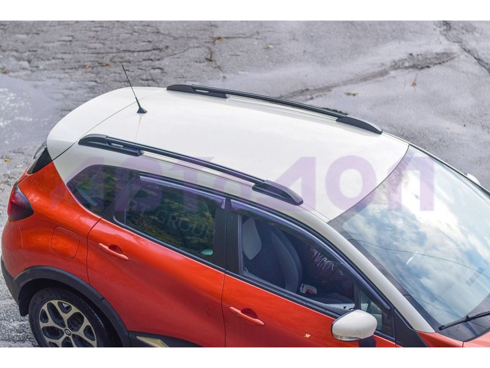 Рейлинги (Черный муар) RENAULT Kaptur с 2016-