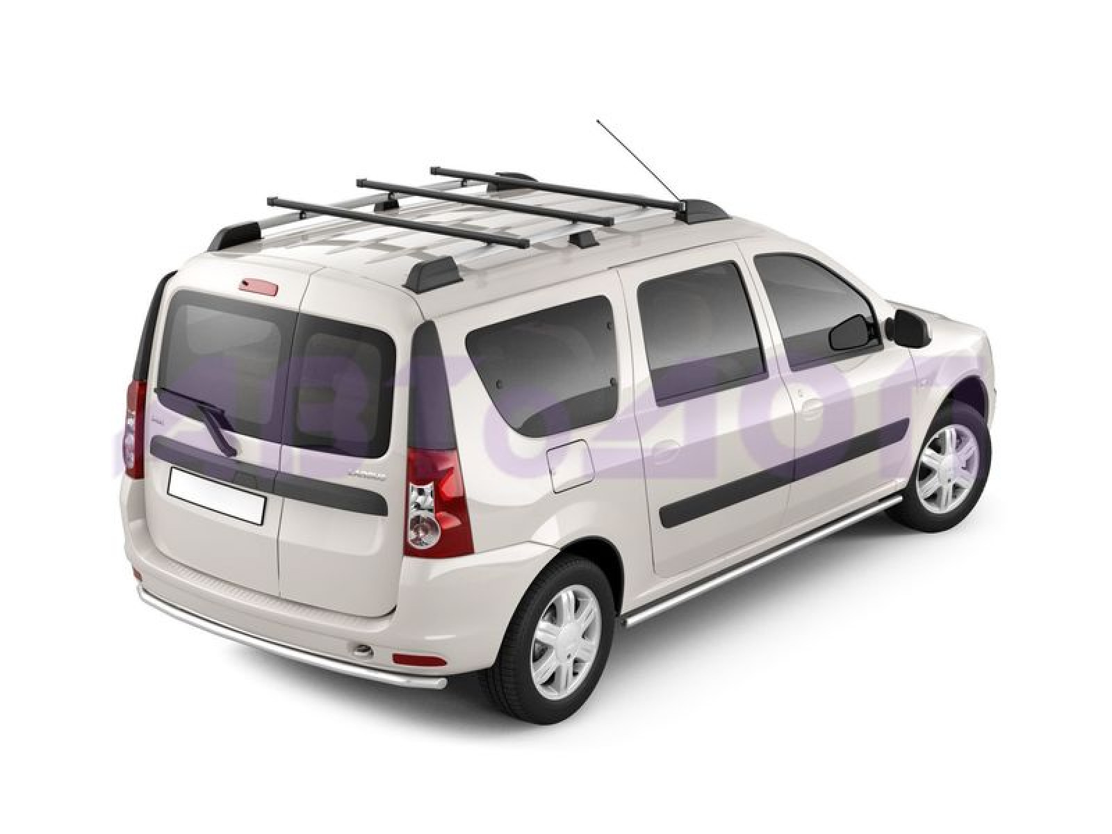 Рейлинги Усиленные с тремя поперечинами LADA Largus c 2012-