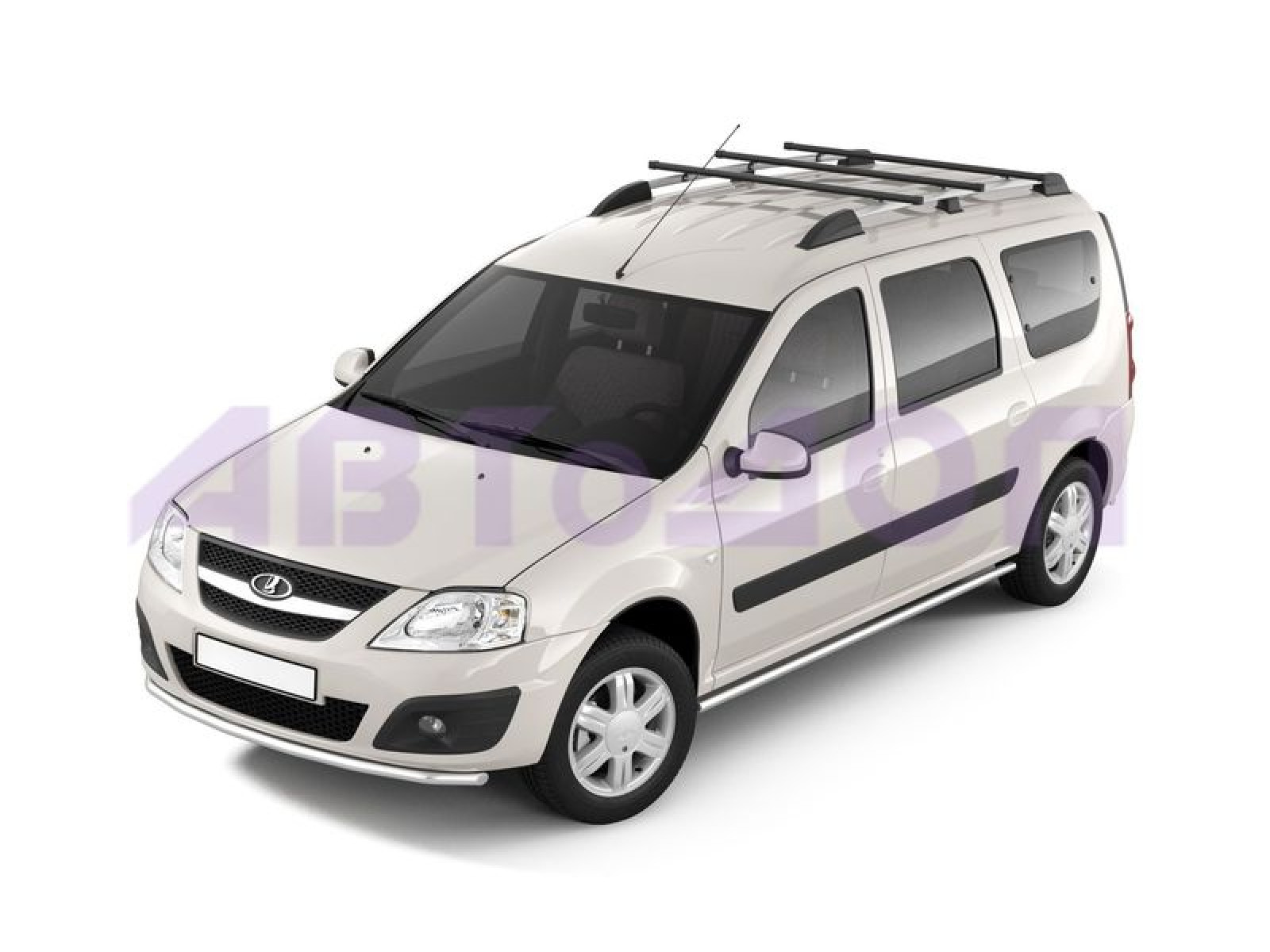 Рейлинги Усиленные с тремя поперечинами LADA Largus c 2012-