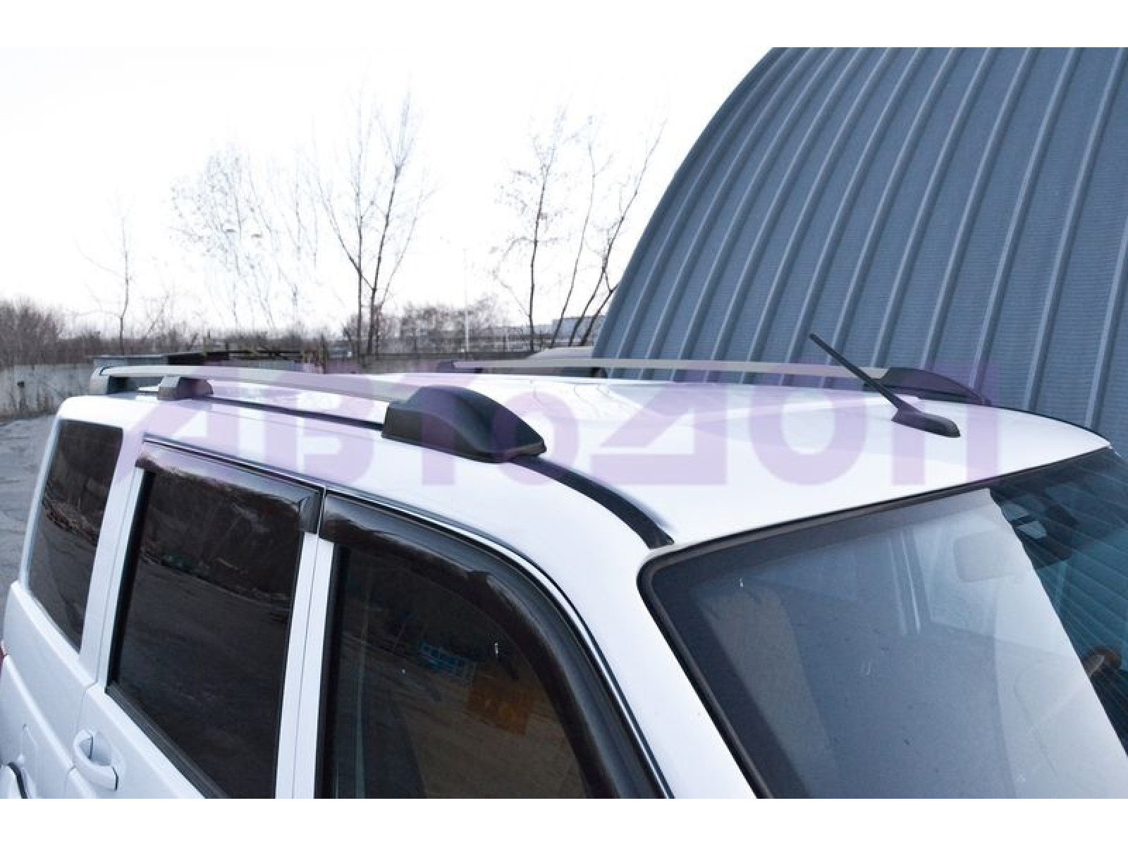 Рейлинги (Серебристый Муар) UAZ Patriot 2005-