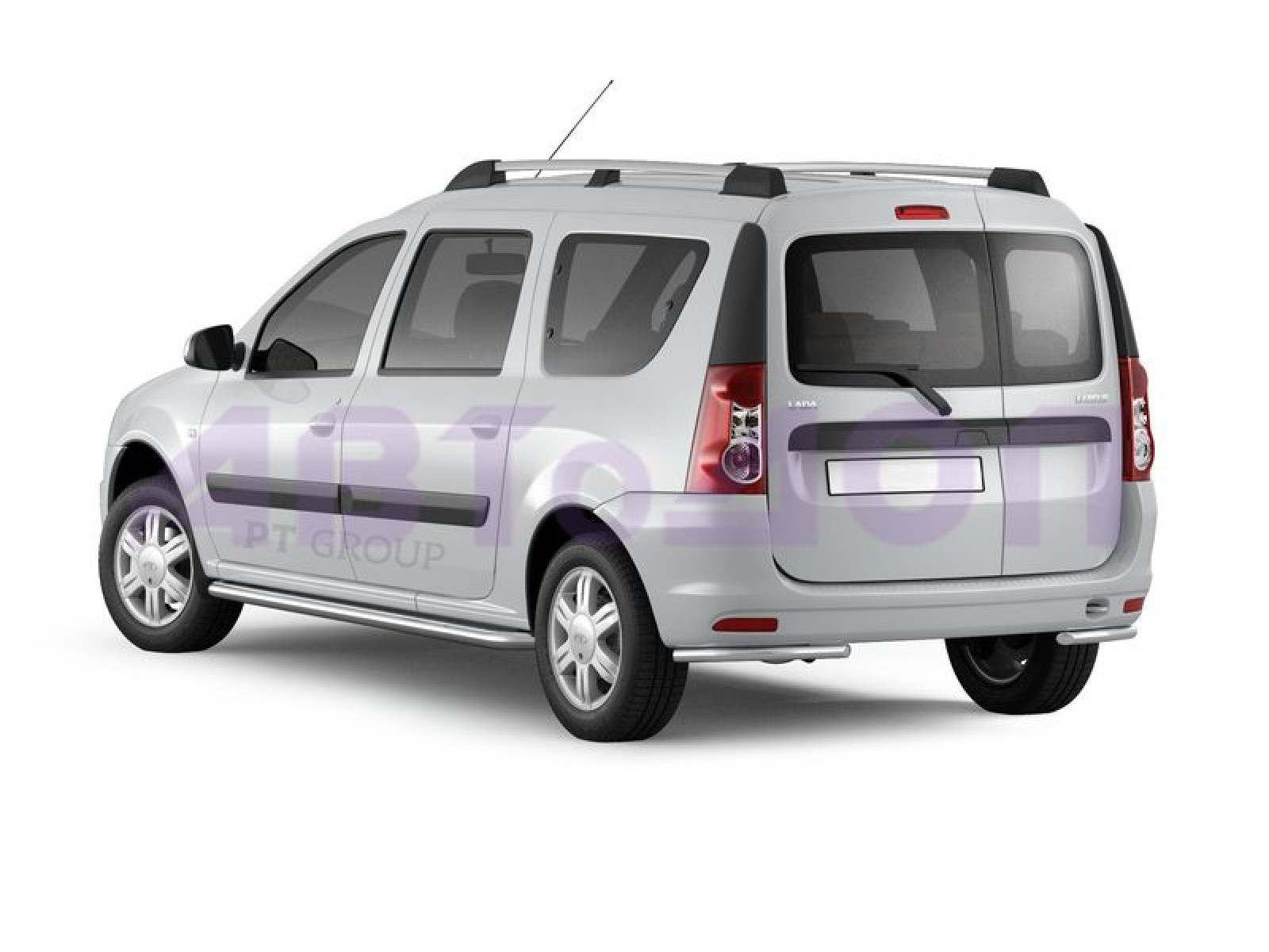 Рейлинги Усиленные LADA Largus c 2012-