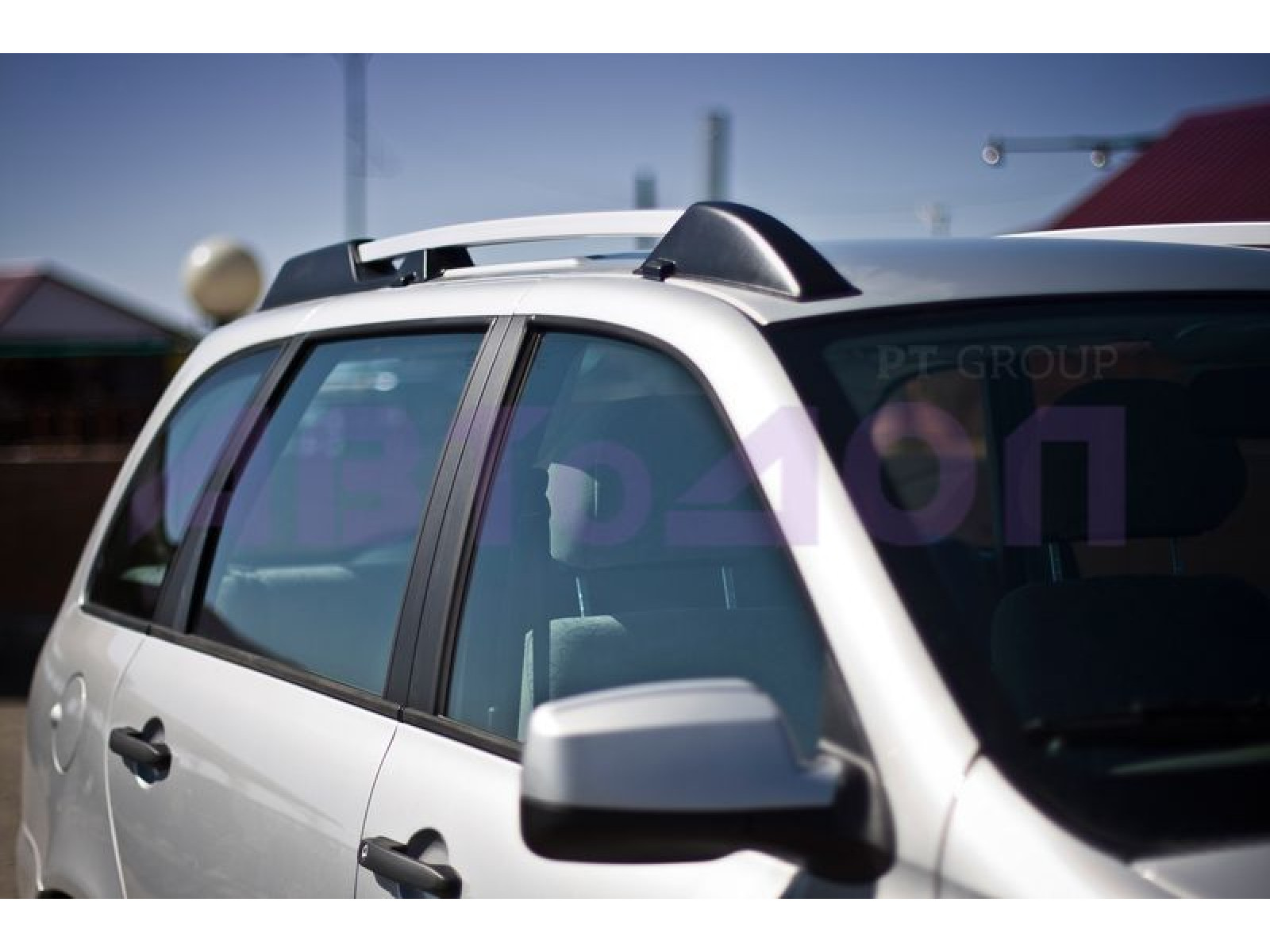 Рейлинги с поперечинами усиленные под крышу с ребром / LADA Kalina Универсал 2004-2013